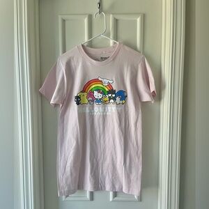 NWT Sanrio Hello Kitty and Friends Unisex Pink Graphic T-Shirt